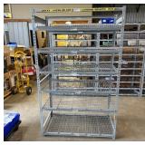 4'x 2' X 78' Six-tier Metal Rivet Shelving Rack Un