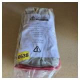 12 Pair Leather Work Gloves Size Small