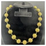 Green Enamel Necklace