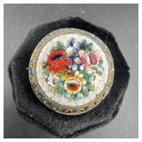 Vintage Micro Mosaic Brooch