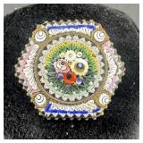 Vintage Micro Mosaic Brooch