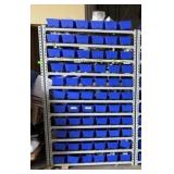 54-bin Organizing Rivet Racking, 9 Shelves, 52' X