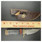 Mhs Cutlery 2.5 In Damascus Knife ï¿½ Includes Case