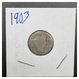 1903 Barber Silver Dime