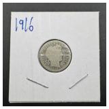 1916 Barber Silver Dime