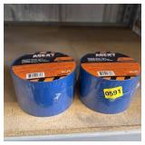 Lot Of Two 3 In X 108 Ft Vinyl Tape Rolls Blue