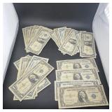 Lot of 25 $1 Silver Certificates ï¿½ Mostly Series 1