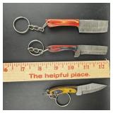 Three (3) Mhs Cutlery Damascus Assorted Knives