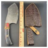 New Mhs Cutlery Knife ï¿½ 7 In Damascus Steel Cleave