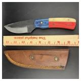 Mhs Cutlery 3 In Damascus Blade Knife ï¿½ Full Tan