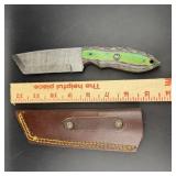 Mhs Cutlery 3.5 In Damascus Blade Knife ï¿½ Full Tan