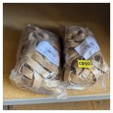 Two 1-lb Bags Size 107 Rubber Bands Per Lot