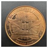 1 oz .999 Fine Copper Round ï¿½ Eagle Design