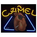 Camel Joe Cigarette Real Glass Lighted Neon Sign A