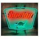 Sinclair Dino Gas Real Glass Lighted Neon Sign