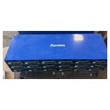 Metal Store Organizing Bin With 18 Plastic Drawers