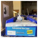 Galvanized Hex Lag Screws - Assorted Hardware/item