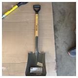 New Rock River Square Point Shovel With Open Black