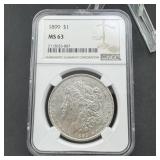 1899 Morgan Silver Dollar Ms63 Key Date. 330,000 M