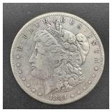 1884-s Morgan Silver Dollar. Mintage 3,200,000.