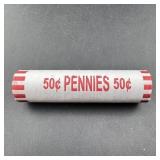 Bu 2025-d Roll Of Lincoln Memorial Cent, Last Year