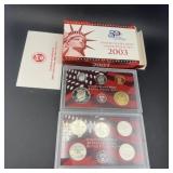 2003 U.s. Mint Silver Proof Set. Includes 90% Silv