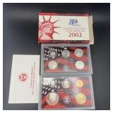 2002 U.s. Mint Silver Proof Set. Includes 90% Silv