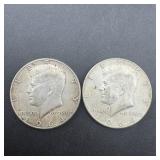 1964-d Kennedy Silver Half Dollar. 90% Silver. Min