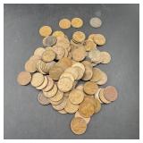 Bag Of 100 Unsearched Wheat Cents. Unsearched By A