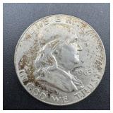 1963-d Franklin Silver Half Dollar. Mintage 67,069