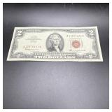 1963 $2 Red Seal United States Note.