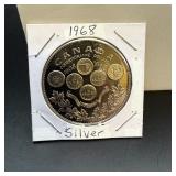 1968 Canadian Commemorative Silver Dollar (50% sil