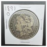 1881-O Morgan Silver Dollar. Mintage 5,708,000.