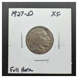 1927-d Buffalo Nickel. Mintage 5,730,000.