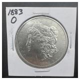 1883-o Morgan Silver Dollar. Mintage 8,725,000.