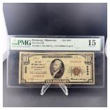 1929 $10 First National Bank of Harmony Minnesota