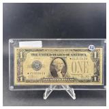 1928b $1 Silver Certificate 'funny Back' Filled St