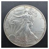 2017 American Eagle One Ounce Silver Coin.