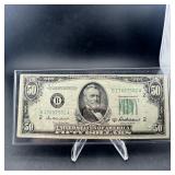 1950-b $50 Federal Reserve Note New York District