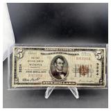 1929 $5 First National Bank of Winona Minnesota na