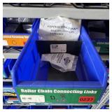 Bin With Assorted Hardware Items. See Photo. Pleas