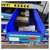 Bin With Assorted Hardware Items. See Photo. Pleas