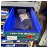 Bin With Assorted Hardware Items. See Photo. Pleas