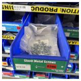 Bin With Assorted Hardware Items. See Photo. Pleas