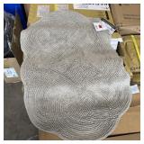 Cotton Scallop Bath Mat Measuring 24 In. X 36 In.