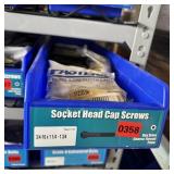 Bin With Assorted Hardware Items. See Photo. Pleas