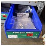 Bin With Assorted Hardware Items. See Photo. Pleas