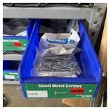 Bin With Assorted Hardware Items. See Photo. Pleas