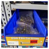 Bin With Assorted Hardware Items. See Photo. Pleas