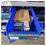 Bin With Assorted Hardware Items. See Photo. Pleas